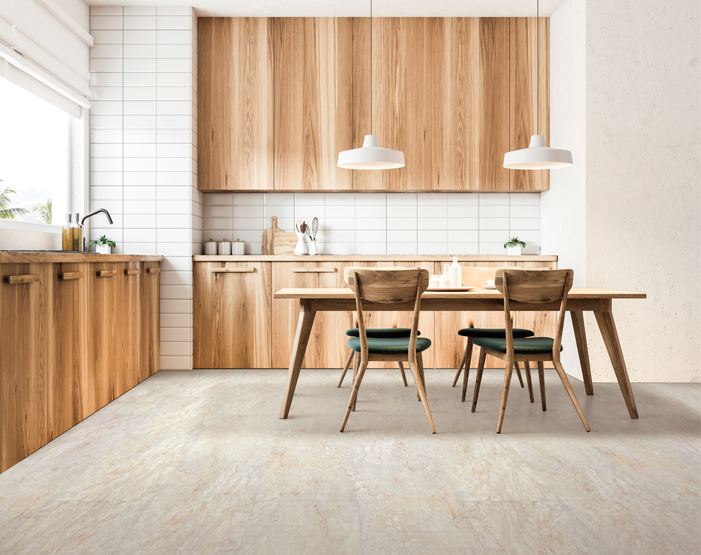 vinyl flooring in kitchen